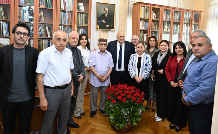 Prezident Kitabxanasında Əməkdar jurnalist Ağahüseyn Hüseynovun 85 illik yubileyi qeyd olunub
