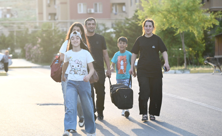 Another group of residents relocated to Shusha and Khojavend 