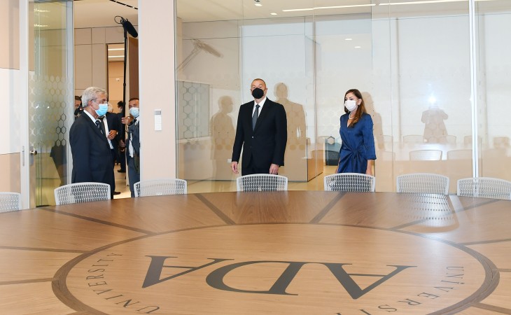President Ilham Aliyev and first lady Mehriban Aliyeva attended opening of two new blocks of ADA University