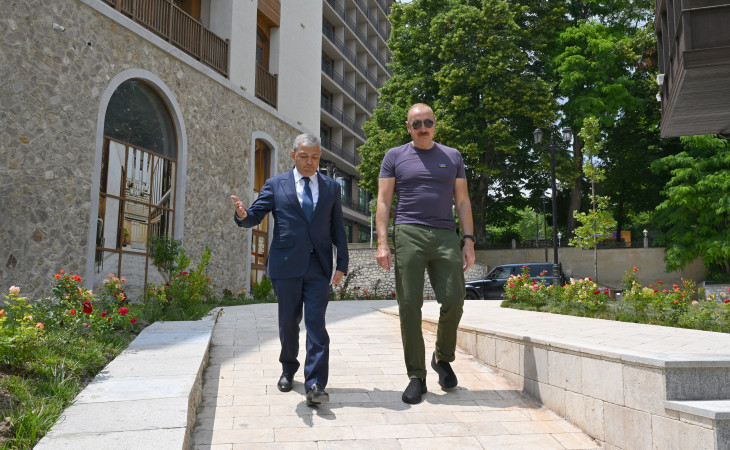 Şuşanın Qarabağ küçəsində dövlət-özəl tərəfdaşlığı çərçivəsində həyata keçirilmiş işlərlə tanışlıq