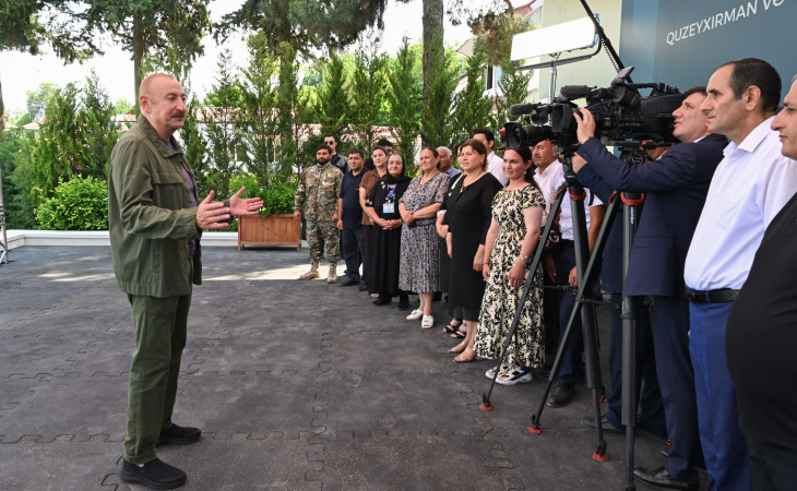 Prezident İlham Əliyev Xocavənd rayonunun Quzeyxırman kəndində olub