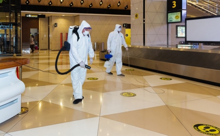 Large-scale disinfection carried out at Heydar Aliyev International Airport