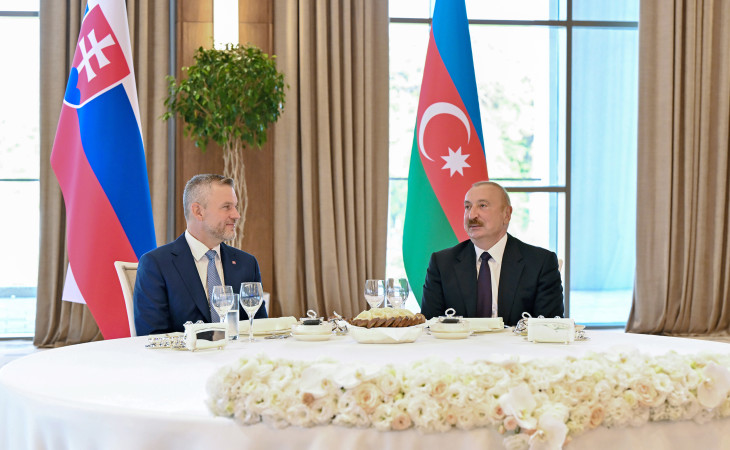 Official luncheon hosted in Khankendi on behalf of President Ilham Aliyev in honor of Slovak President