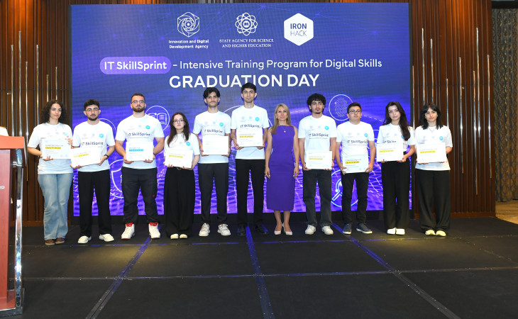 BMU-nun 12 tələbəsi “IT SkillSprint” proqramını başa vurub, 2 tələbə I yerə layiq görülüb