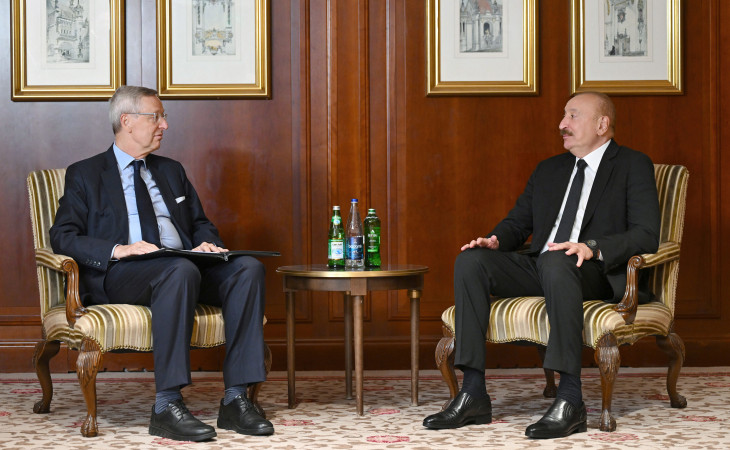 President Ilham Aliyev met with Chairman of Eastern Committee of German Economy Michael Harms