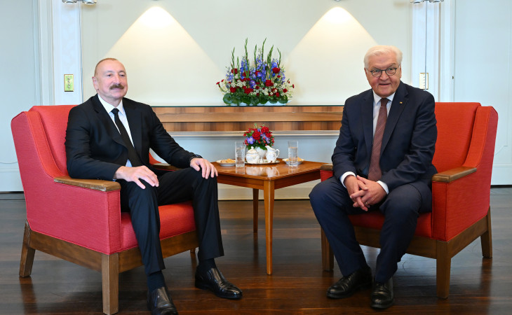 Presidents of Azerbaijan and Germany held one-on-one meeting