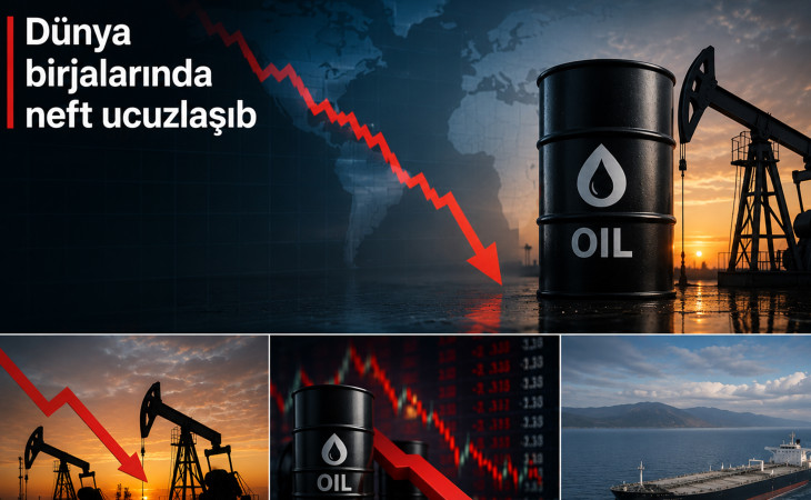 Нефть подешевела на мировых биржах