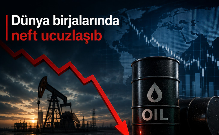 Dünya birjalarında neft ucuzlaşıb
