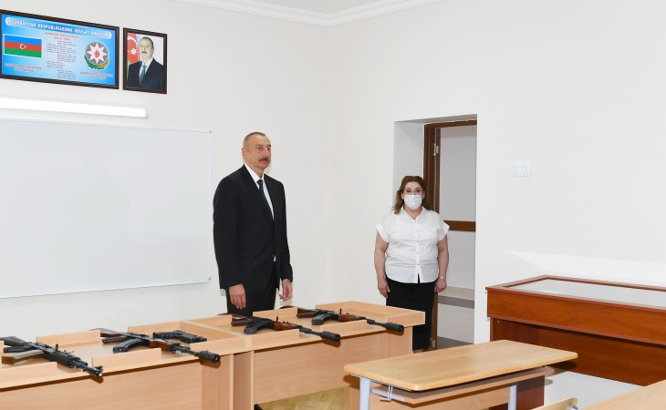 President Ilham Aliyev viewed renovation work carried out at school No. 251, inaugurated new block of the school