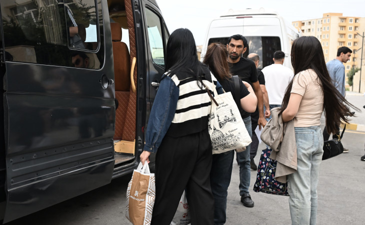 Şuşanın Kiçik Qaladərəsi, Xocavəndin Quzeyxırman və Güneyxırman kəndlərinə köç karvanları yola salınıb