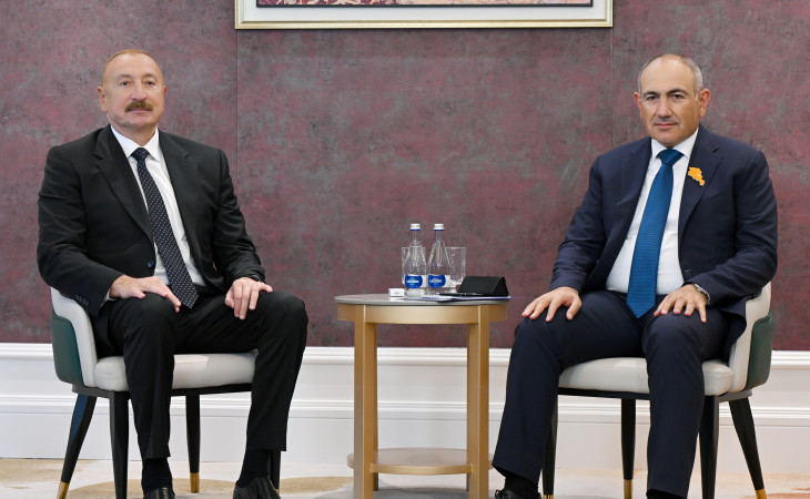 President of Azerbaijan Ilham Aliyev held meeting with Prime Minister of Armenia in Bishkek