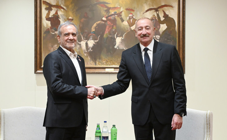 Meeting between Presidents of Azerbaijan and Iran commences in Bishkek
