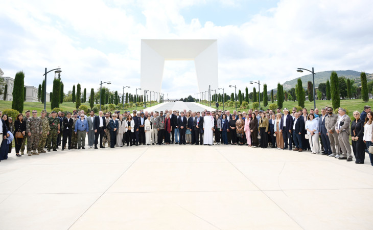 Diplomatik korpusun nümayəndələri Xankəndi Zəfər parkında