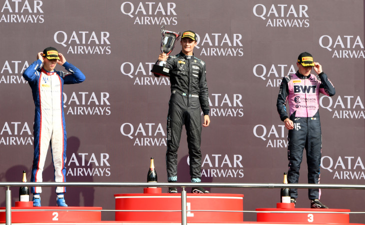 Formula 2: Sprint yarışının qalibi mükafatlandırılıb