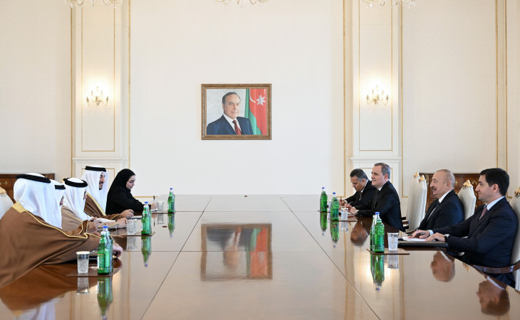 Prezident İlham Əliyev Bəhreynin xarici işlər nazirini qəbul edib
