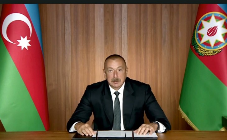 High-level meeting to mark 75th anniversary of United Nations held on the sidelines of 75th session of UN General Assembly President of Azerbaijan, Chairman of the Non-Aligned Movement Ilham Aliyev made a speech at the meeting in a video format