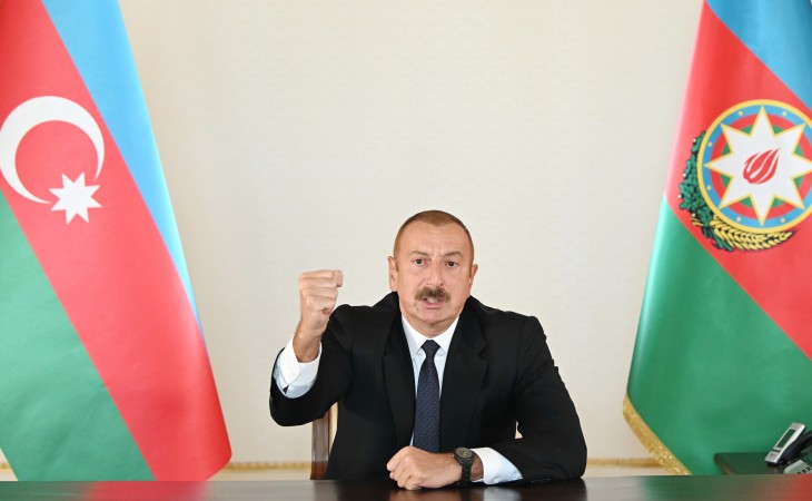 Prezident İlham Əliyev: BMT kürsüsündən də demişdim ki, yeni müharibəyə hazırlaşan Ermənistan dayandırılmalıdır və dayandırılacaq