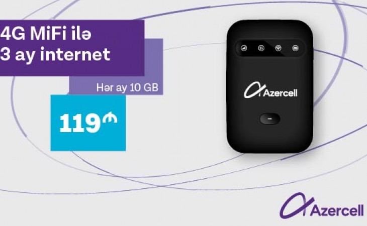 ® Azercell launches new 4G MiFi campaign
