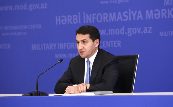 Hikmət Hacıyev: Azərbaycan Ordusu yüksək texnologiyalardan istifadə edərək düşmənin hərbi infrastrukturunu sıradan çıxarır