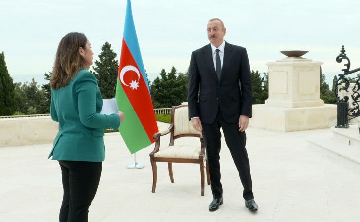 President Ilham Aliyev was interviewed by Al Jazeera TV channel