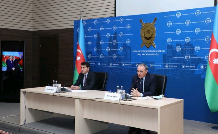 Kamran Əliyev: Ermənistan silahlı qüvvələrinin dinc əhaliyə qarşı törətdiyi cinayətlərlə bağlı Azərbaycanın Baş Prokurorluğu tərəfindən 12 cinayət işi başlanıb