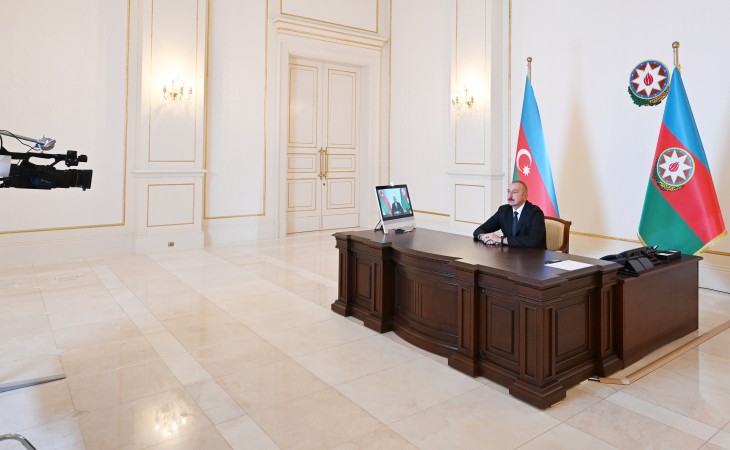 President Ilham Aliyev was interviewed by Al ArabiyaTV channel