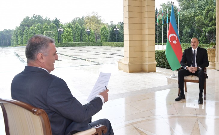 Prezident: Biz bu məsələni tarixi ədalət əsasında həll etməliyik. Tarixi ədalət onu deyir ki, Qarabağ qədim Azərbaycan torpağıdır