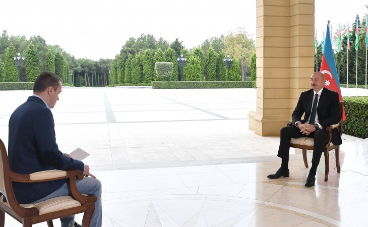 Президент Ильхам Алиев: Наш народ пережил столько горя, столько страданий, которые нанесли ему армянские оккупанты, что представить момент мира сейчас очень трудно