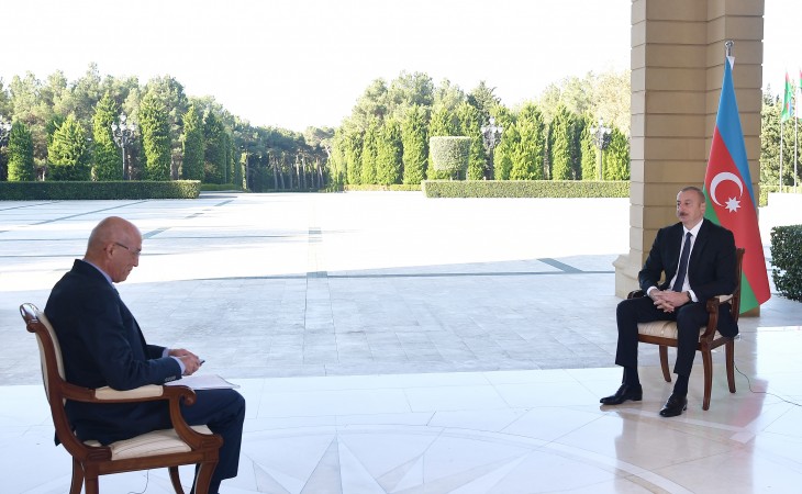 President Ilham Aliyev was interviewed by Turkish NTV TV channel
