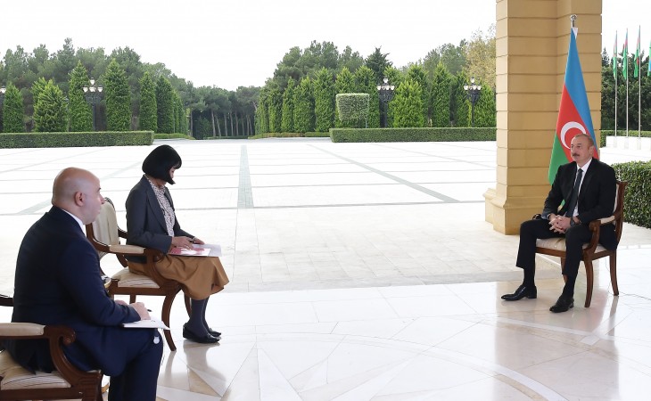 President Ilham Aliyev was interviewed by Japan’s Nikkei newspaper