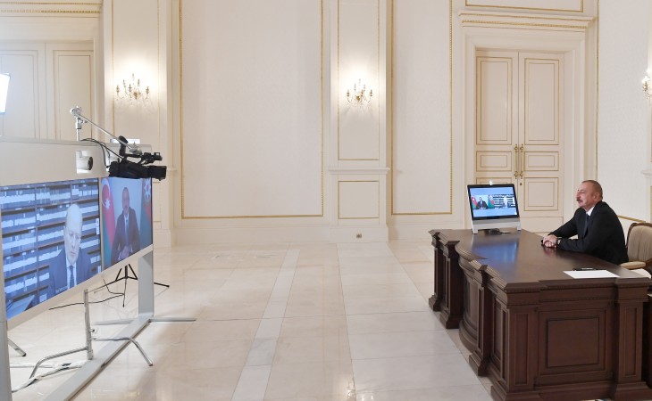 President Ilham Aliyev was interviewed by Italian Rai 1 TV channel