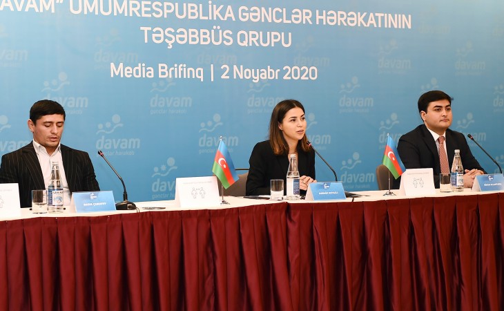 “Davam” Ümumrespublika Gənclər Hərəkatı ictimaiyyətə təqdim olunub