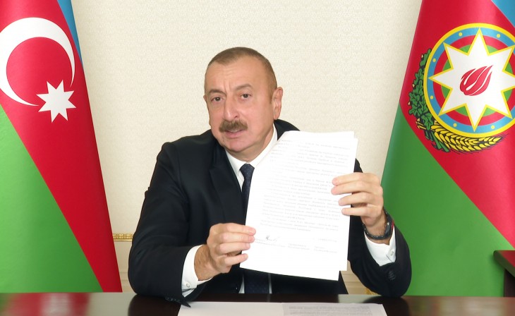 Президент Азербайджана: Это заявление кладет конец многолетней оккупации