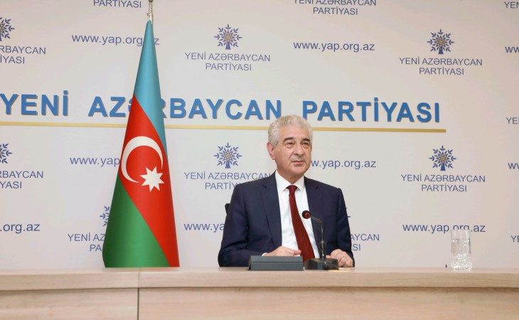 YAP-ın İcra Katibliyində “Vətən müharibəsi-Böyük qələbə” mövzusunda videokonfrans keçirilib
