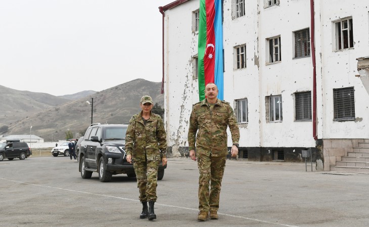 President Ilham Aliyev and first lady Mehriban Aliyeva visited liberated from occupation Fuzuli and Jabrayil districts, as well as Fuzuli and Jabrayil cities