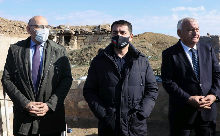 Representatives of diplomatic corps in Azerbaijan visit Fuzuli district to see atrocities committed by Armenian army