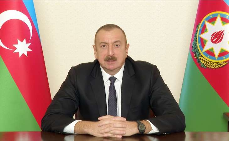 Президент Ильхам Алиев поздравил азербайджанский народ с освобождением Кяльбаджара от оккупации