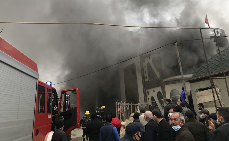 Bakının Sabunçu rayonunda yanğın olub
