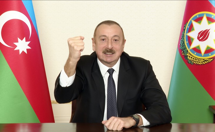 President of Azerbaijan Ilham Aliyev addressed the nation