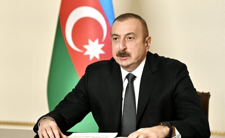 Special Session of UN General Assembly in response to COVID 19 pandemic at Level of Heads of State and Government was held in New York President of Azerbaijan Ilham Aliyev addressed the session