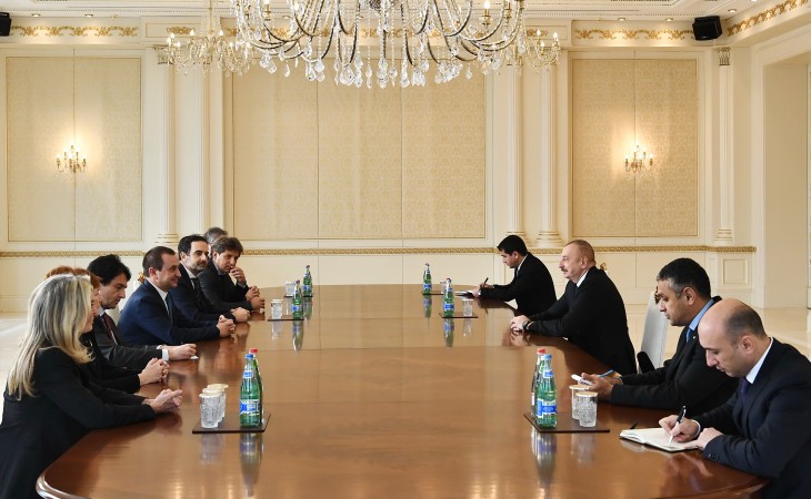 President Ilham Aliyev received delegation led by Vice-President of Italian Chamber of Deputies