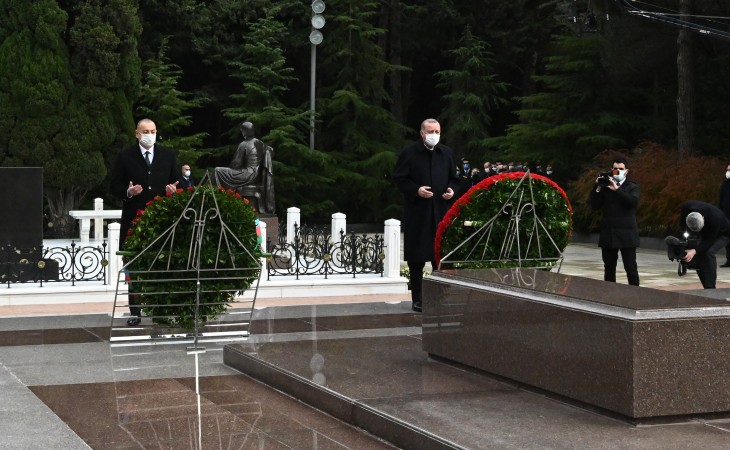 President Ilham Aliyev and President Recep Tayyip Erdogan paid respect to national leader Heydar Aliyev
