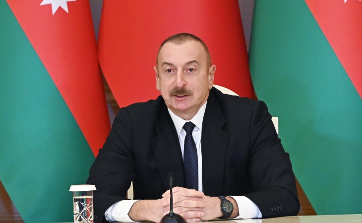 Azərbaycan Prezidenti: Biz Şuşaya Türkiyə şirkətlərinin inşa edəcəyi yeni avtomobil yolu ilə, inşallah, qardaşım Ərdoğanla bərabər gedəcəyik