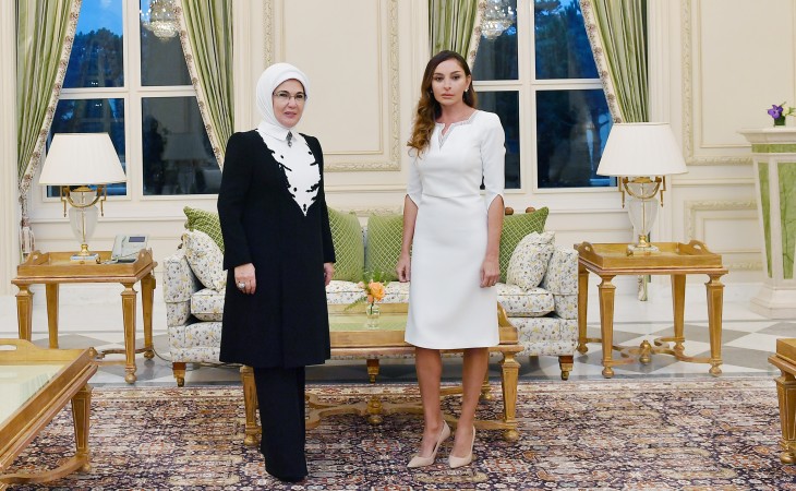 Azerbaijani, Turkish first ladies met