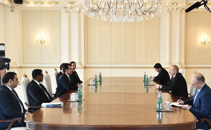 President Ilham Aliyev received delegation led by ICESCO Director General