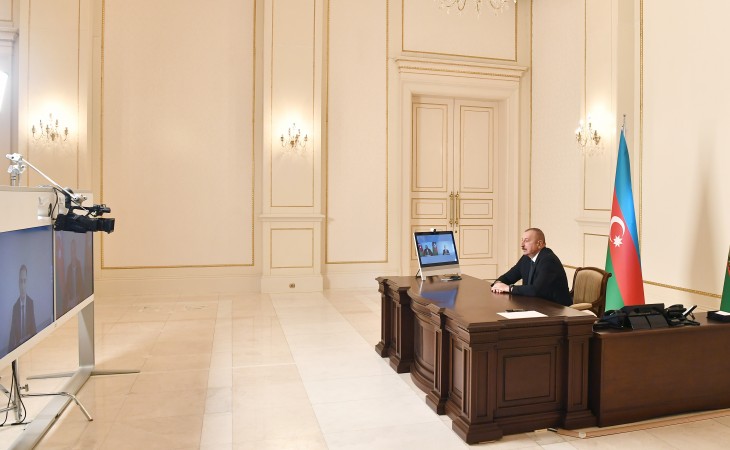 President Ilham Aliyev received Rashad Nabiyev in a video format on his appointment as Minister of Transport, Communications and High Technologies
