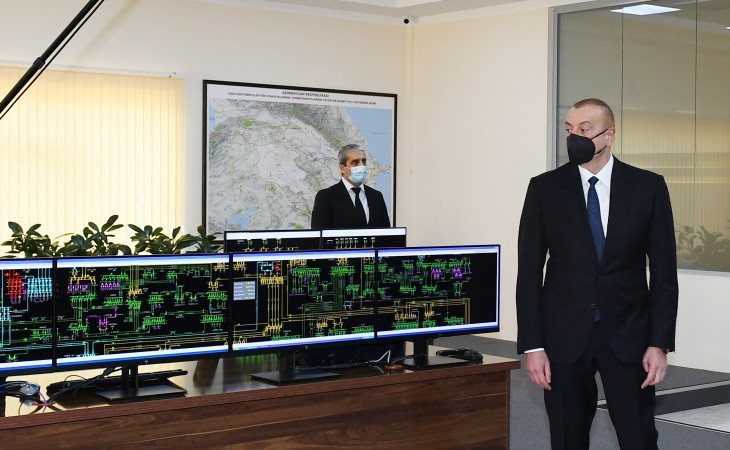 President Ilham Aliyev attended inauguration of Khirdalan substations in Absheron district