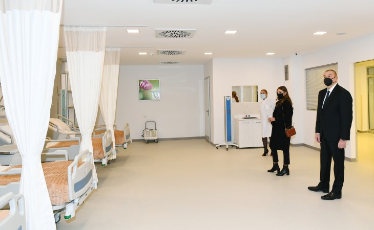 President Ilham Aliyev and first lady Mehriban Aliyeva inaugurated new building of Absheron District Central Hospital