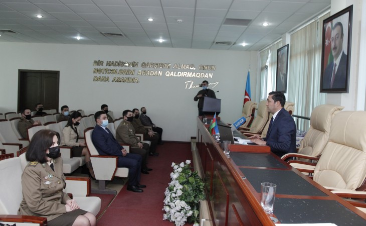 FHN-in Vətən müharibəsində xidmətdə fərqlənmiş əməkdaşları Gənclər Günü münasibətilə mükafatlandırılıb