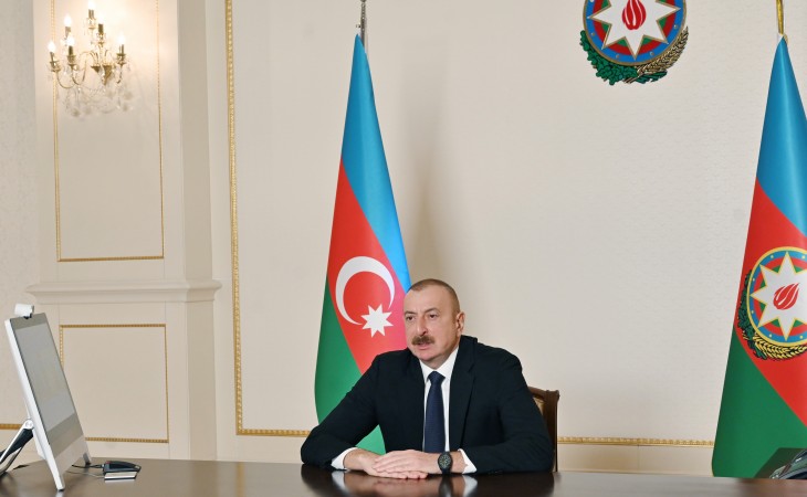 President Ilham Aliyev received in a video format Vugar Suleymanov on his appointment as Chairman of Board of Agency for Mine Action